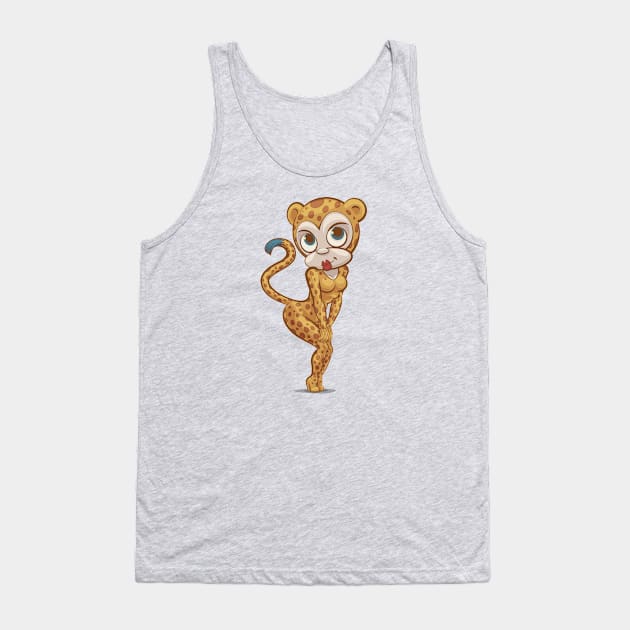 old timey Cheetah Tank Top by majanation